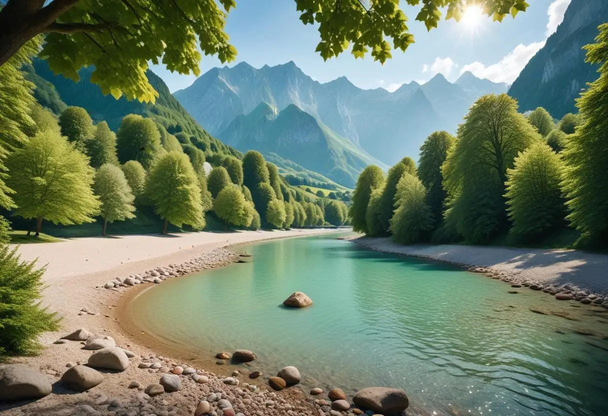 Bad och sommar i Liechtenstein