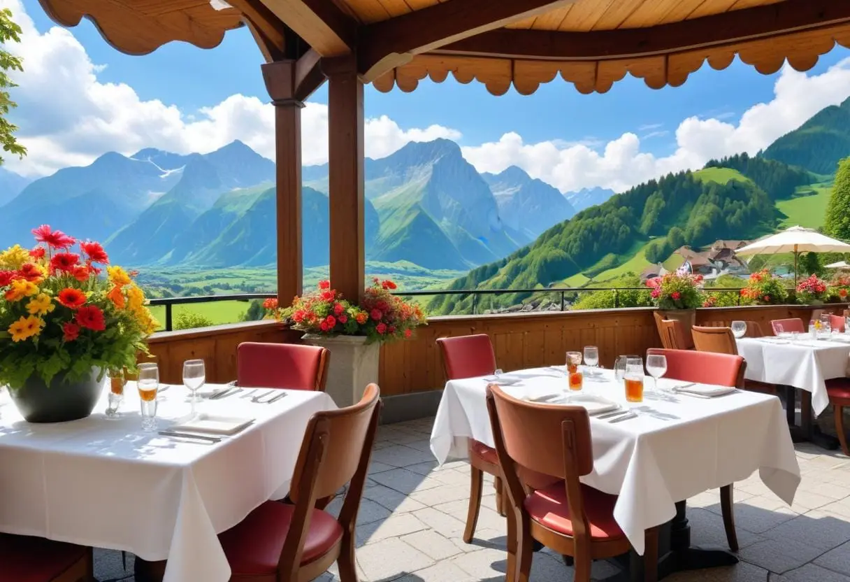 Restaurangmiljö i Liechtenstein